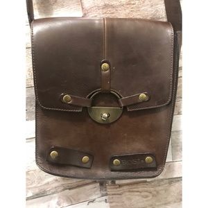 Bosi All Leather Crossbody Purse Adjustable Strap